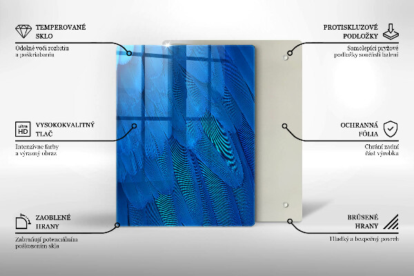 Deska kuchenna szklana Akwarelowe łuski