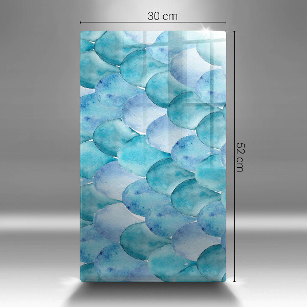Deska kuchenna szklana Akwarelowe łuski