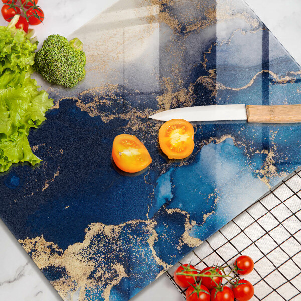 Deska kuchenna szklana Eleganckie tło i złoto