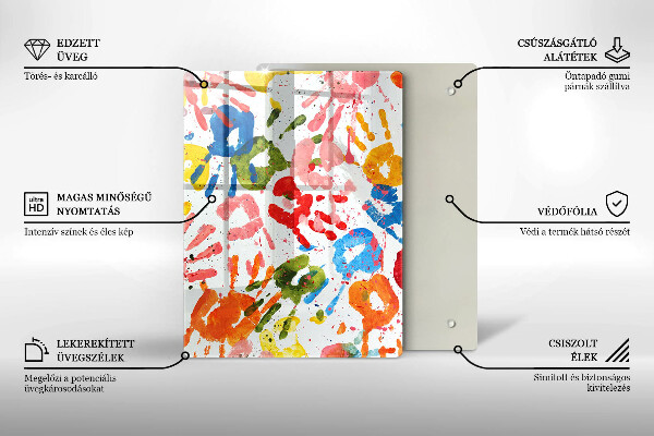 Deska kuchenna szklana Eleganckie tło i złoto