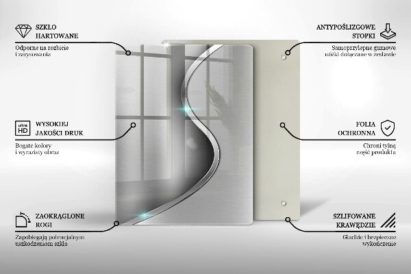 Deska kuchenna szklana Tło geometria 3D