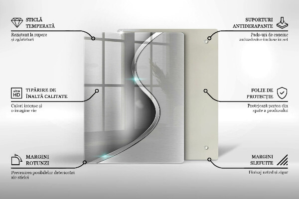 Deska kuchenna szklana Tło geometria 3D