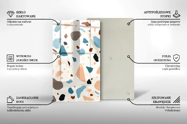 Deska kuchenna szklana Kamień ozdobny gres