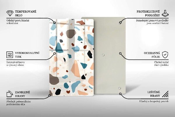 Deska kuchenna szklana Kamień ozdobny gres