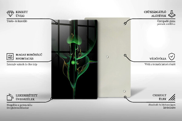 Deska kuchenna szklana Nowoczesna abstrakcja