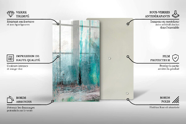 Deska kuchenna szklana Tło abstrakcja farby