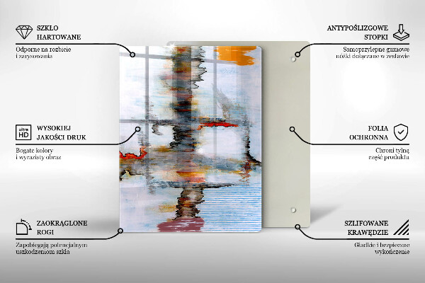 Deska kuchenna szklana Tło abstrakcja farby