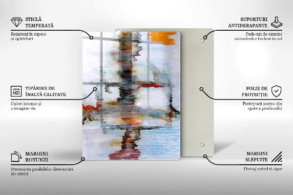 Deska kuchenna szklana Tło abstrakcja farby