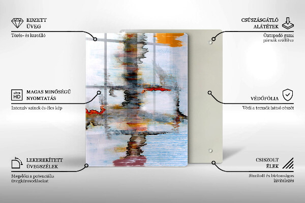 Deska kuchenna szklana Tło abstrakcja farby