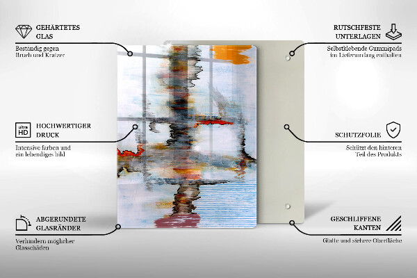 Deska kuchenna szklana Tło abstrakcja farby