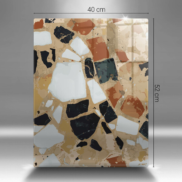 Deska kuchenna szklana Ozdobne kamienie płyta