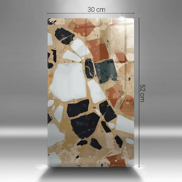 Deska kuchenna szklana Ozdobne kamienie płyta