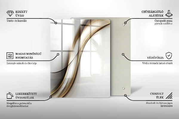 Deska kuchenna szklana Wzór boho strzałki