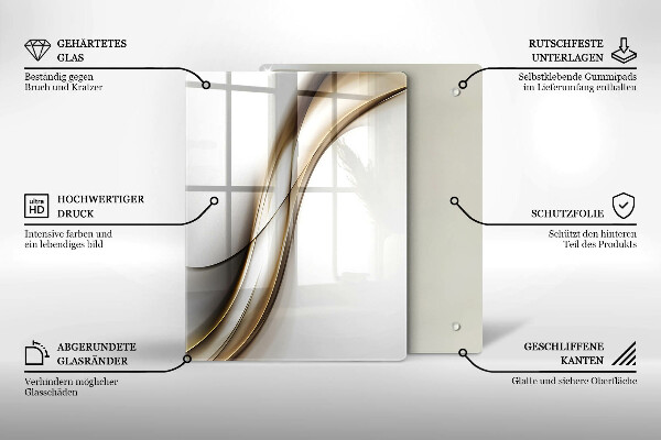 Deska kuchenna szklana Wzór boho strzałki