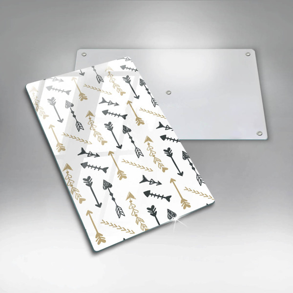 Deska kuchenna szklana Wzór boho strzałki