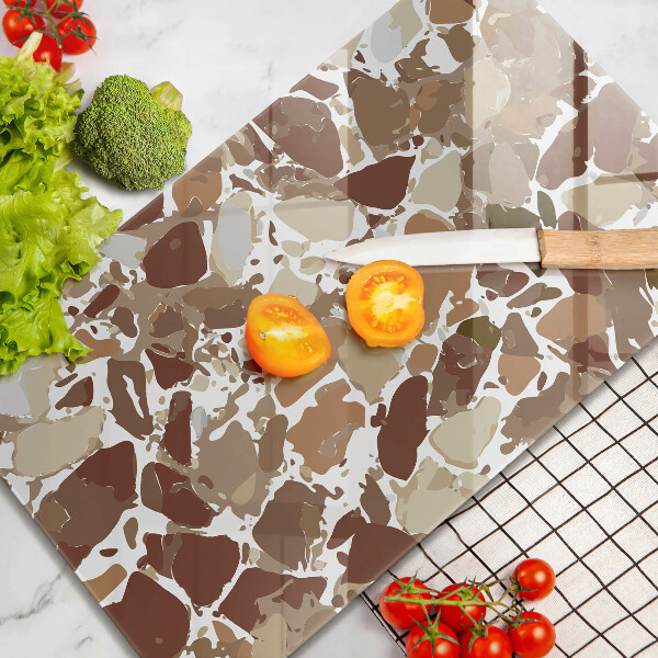Deska kuchenna szklana Kamień ozdobne plamy
