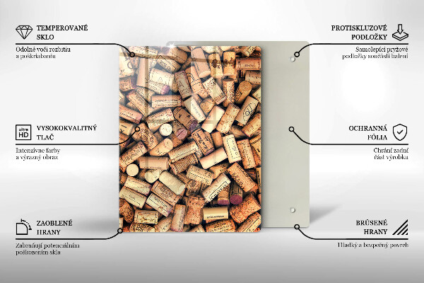 Deska kuchenna szklana Łyżki z przyprawami
