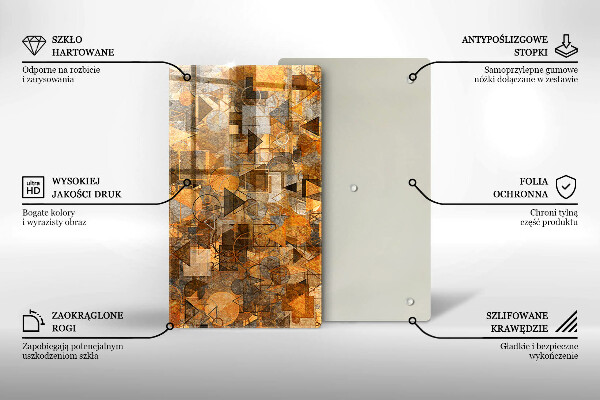 Deska kuchenna szklana Wzór figury geometryczne