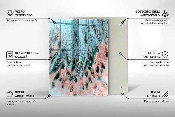 Deska kuchenna szklana Dymna abstrakcja