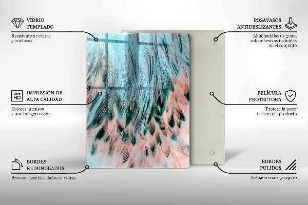 Deska kuchenna szklana Dymna abstrakcja