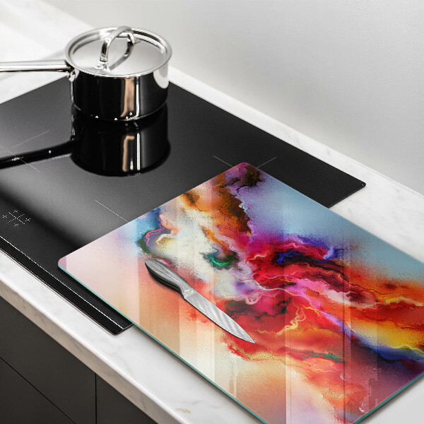 Deska kuchenna szklana Dymna abstrakcja