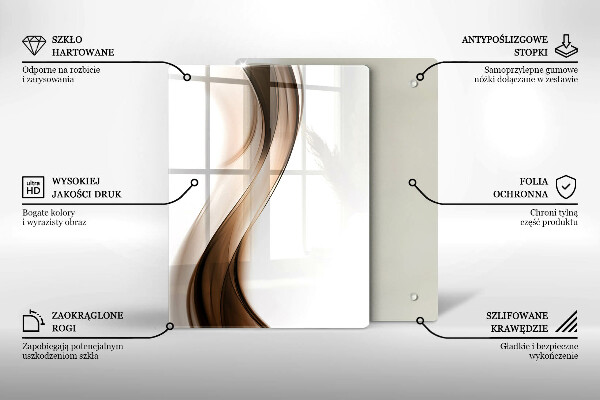 Deska kuchenna szklana Abstrakcyjne linie