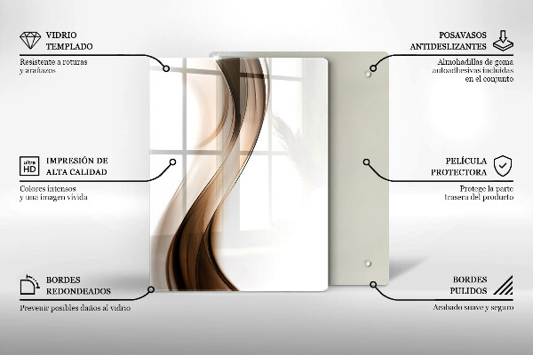 Deska kuchenna szklana Abstrakcyjne linie