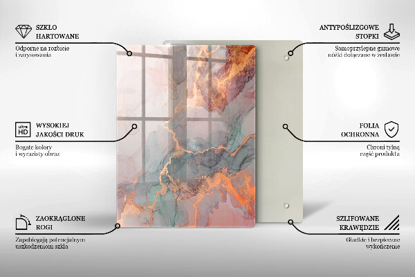 Deska kuchenna szklana Ozdobny kamień