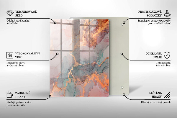 Deska kuchenna szklana Ozdobny kamień