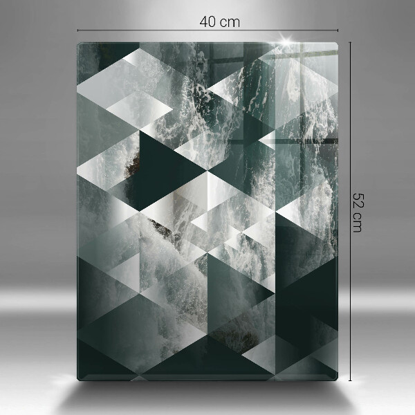 Deska kuchenna szklana Trójkąty i woda