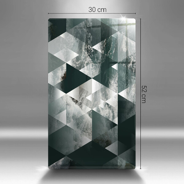 Deska kuchenna szklana Trójkąty i woda