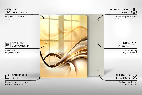 Deska kuchenna szklana Abstrakcja pocałunek
