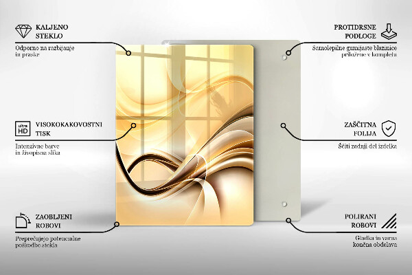 Deska kuchenna szklana Abstrakcja pocałunek