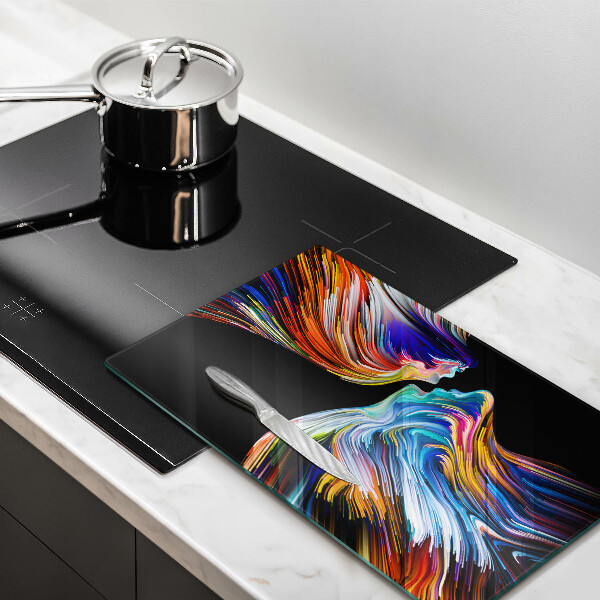 Deska kuchenna szklana Abstrakcja pocałunek