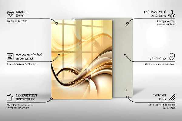 Deska kuchenna szklana Abstrakcja pocałunek