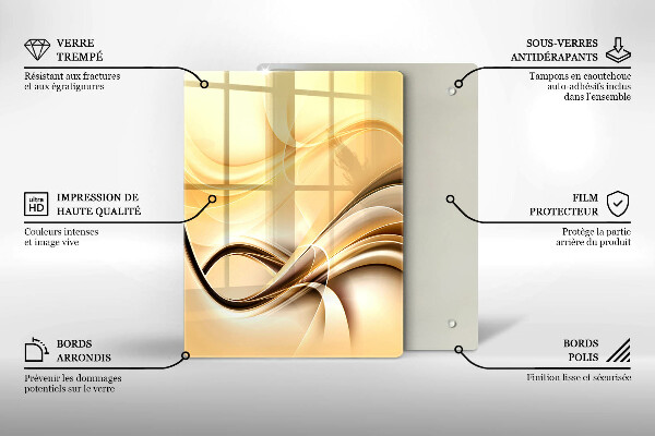 Deska kuchenna szklana Abstrakcja pocałunek