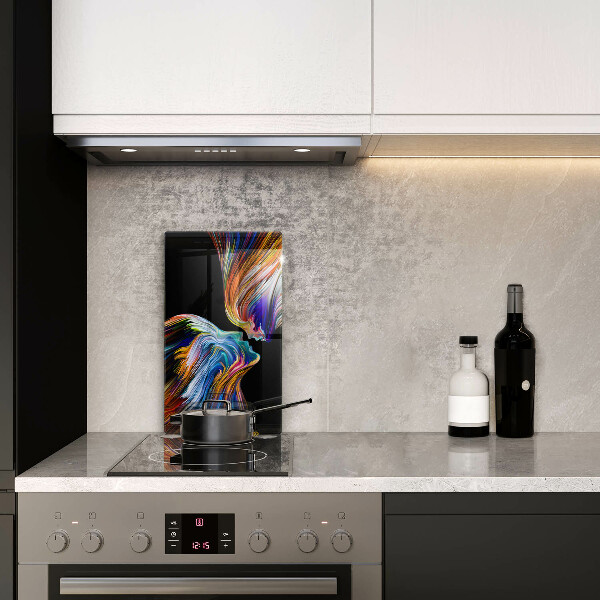 Deska kuchenna szklana Abstrakcja pocałunek