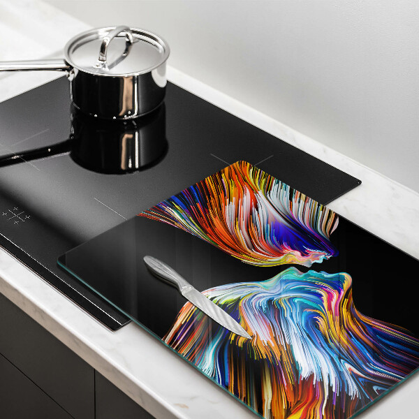 Deska kuchenna szklana Abstrakcja pocałunek