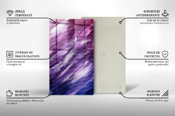 Deska kuchenna szklana Abstrakcja farby