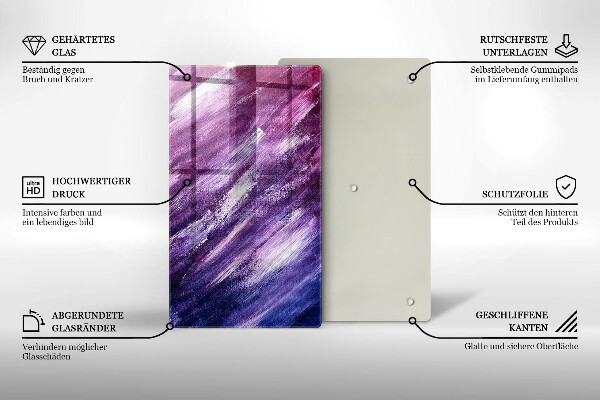 Deska kuchenna szklana Abstrakcja farby