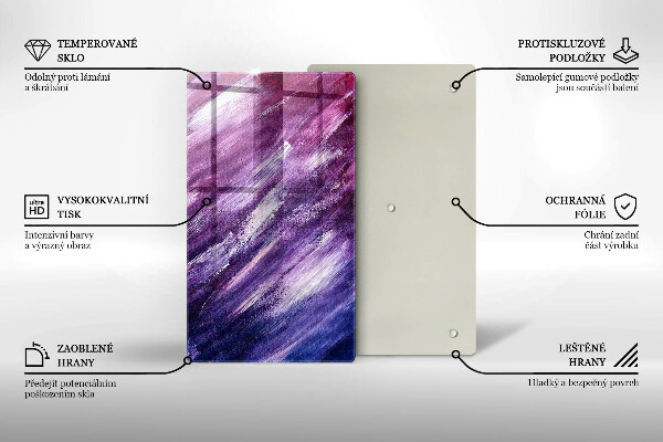 Deska kuchenna szklana Abstrakcja farby