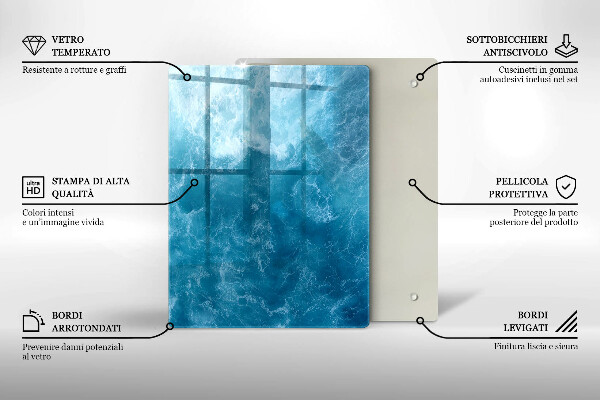 Deska kuchenna szklana Abstrakcja farby