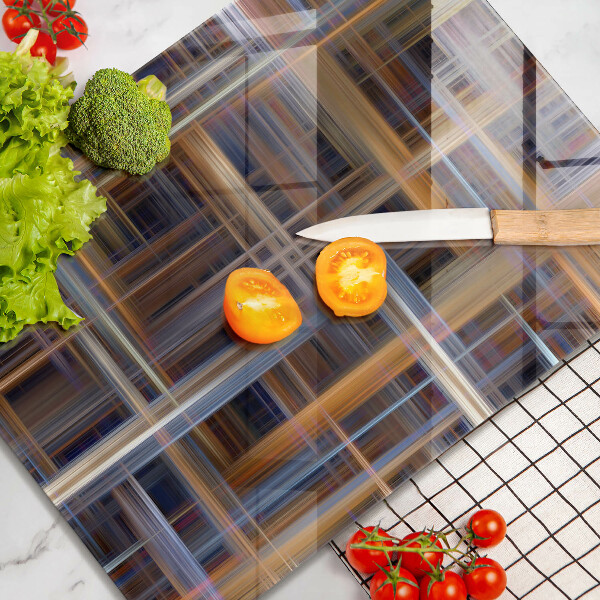 Deska kuchenna szklana Abstrakcyjne linie farb