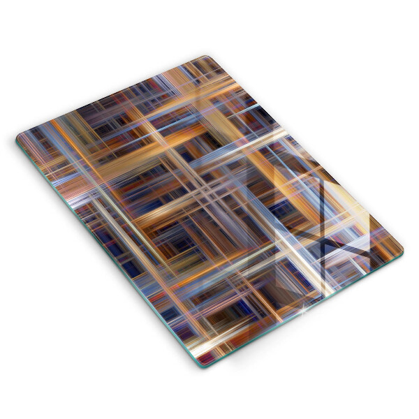 Deska kuchenna szklana Abstrakcyjne linie farb