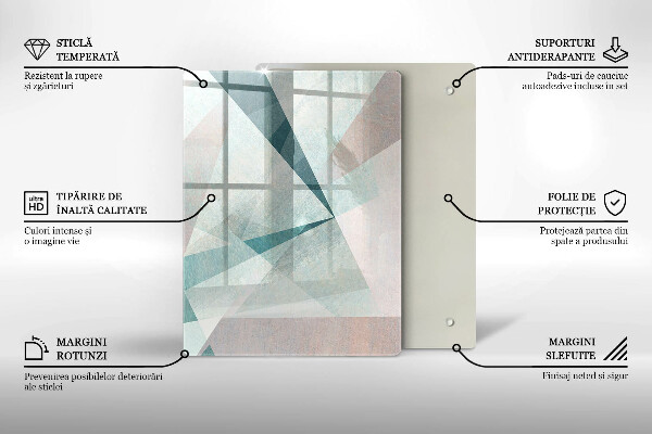 Deska kuchenna szklana Abstrakcyjne linie farb