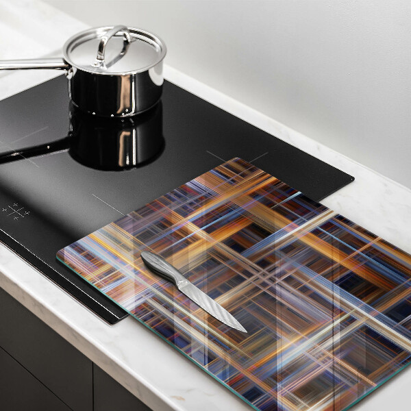 Deska kuchenna szklana Abstrakcyjne linie farb