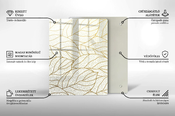 Deska kuchenna szklana Abstrakcja geometria 3D