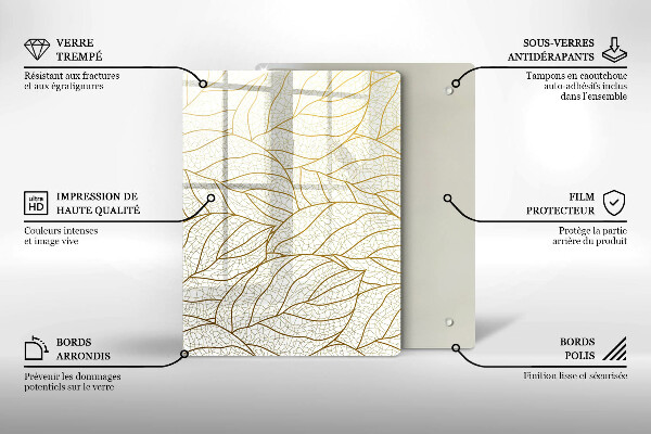 Deska kuchenna szklana Abstrakcja geometria 3D