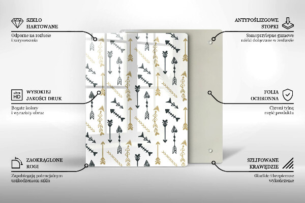 Deska kuchenna szklana Barwne koła