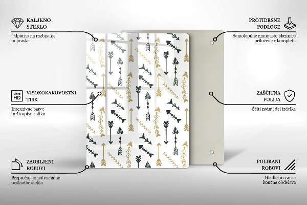 Deska kuchenna szklana Barwne koła